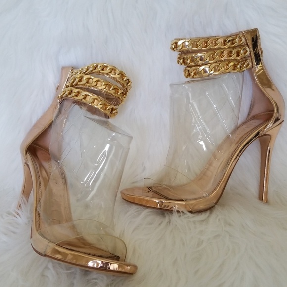 Liliana Shoes - Liliana Rose Gold Shoes / Heels / Sandals - Size 8